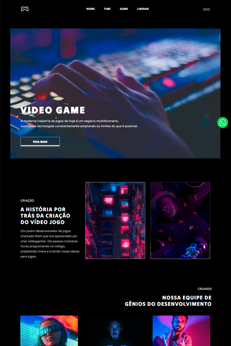 Site Desenvolvimento Video Game