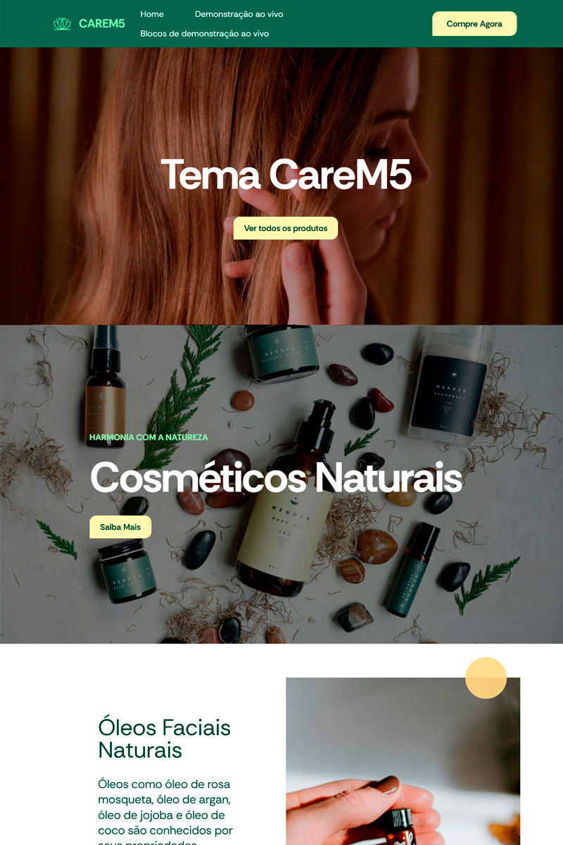 Site Cosméticos e Beleza M1