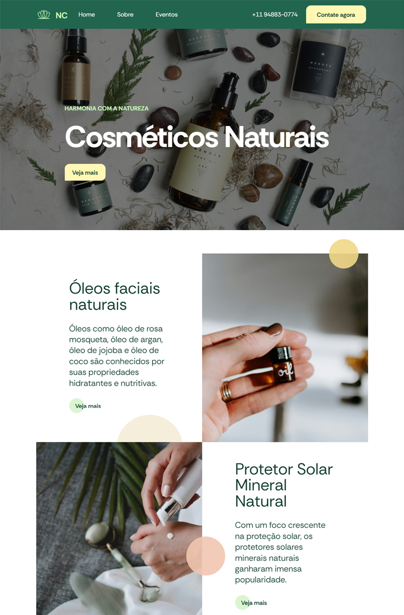 Site Cosméticos e Beleza M2