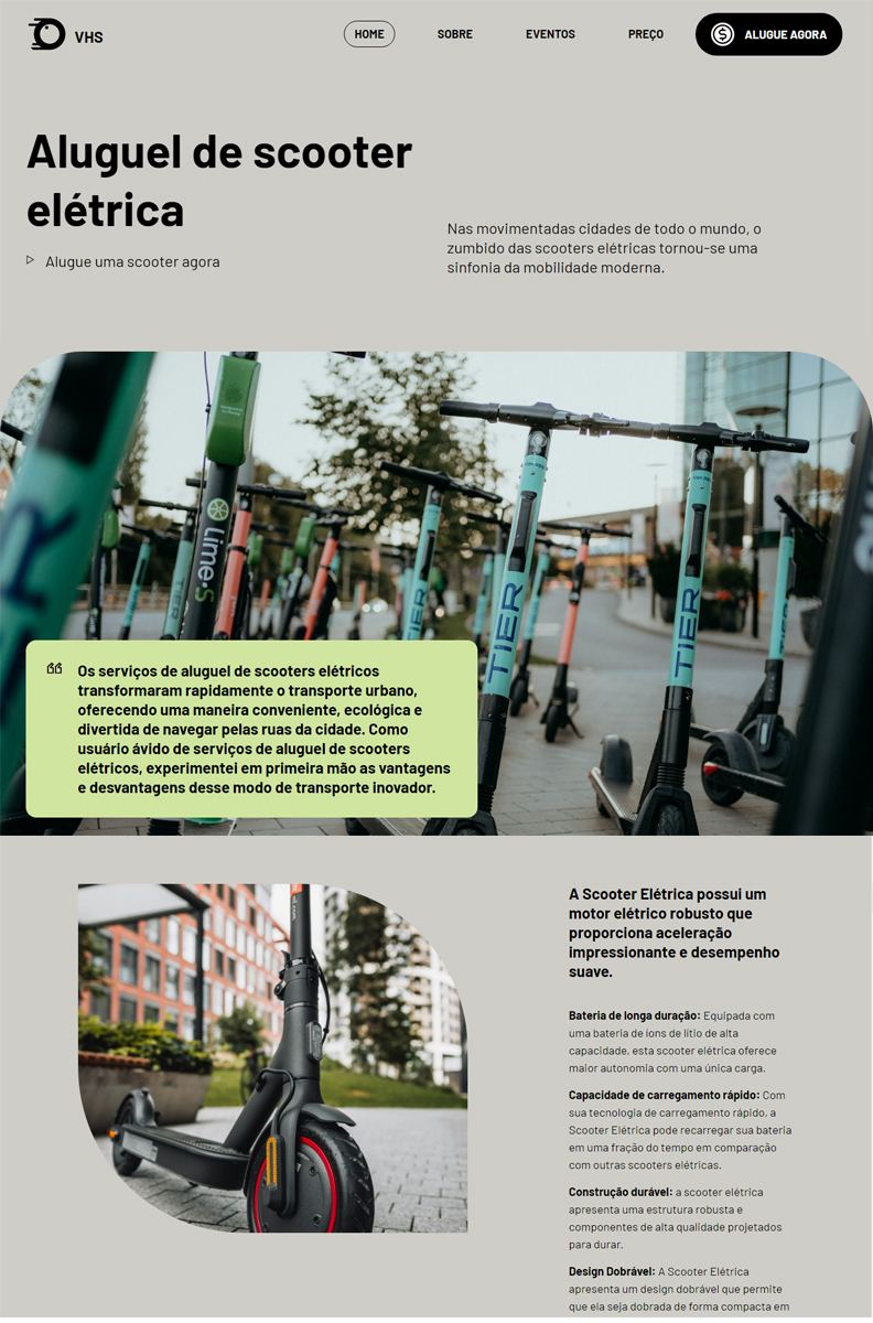 Site Venda de Serviços M1