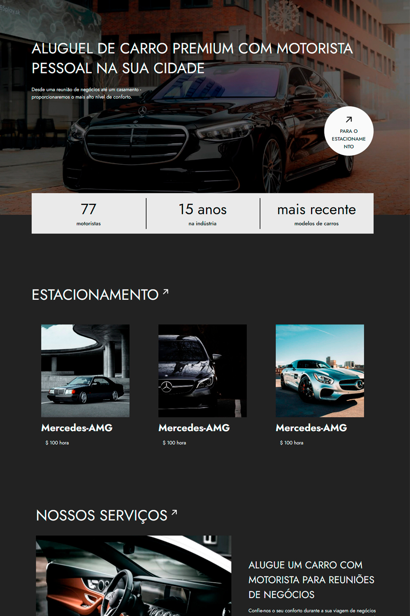 Site Locação Veículo M1