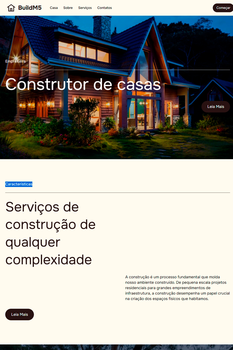 Site Arquitetura e Construção M1