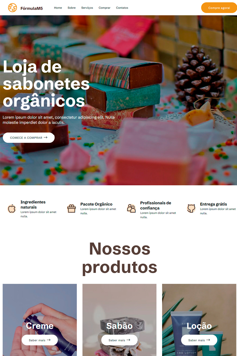 Site Cosméticos e Manipulados M1